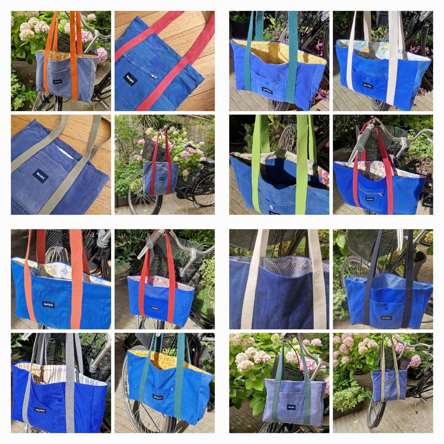 Sac Cabas Bleu ou Vert sur mesure