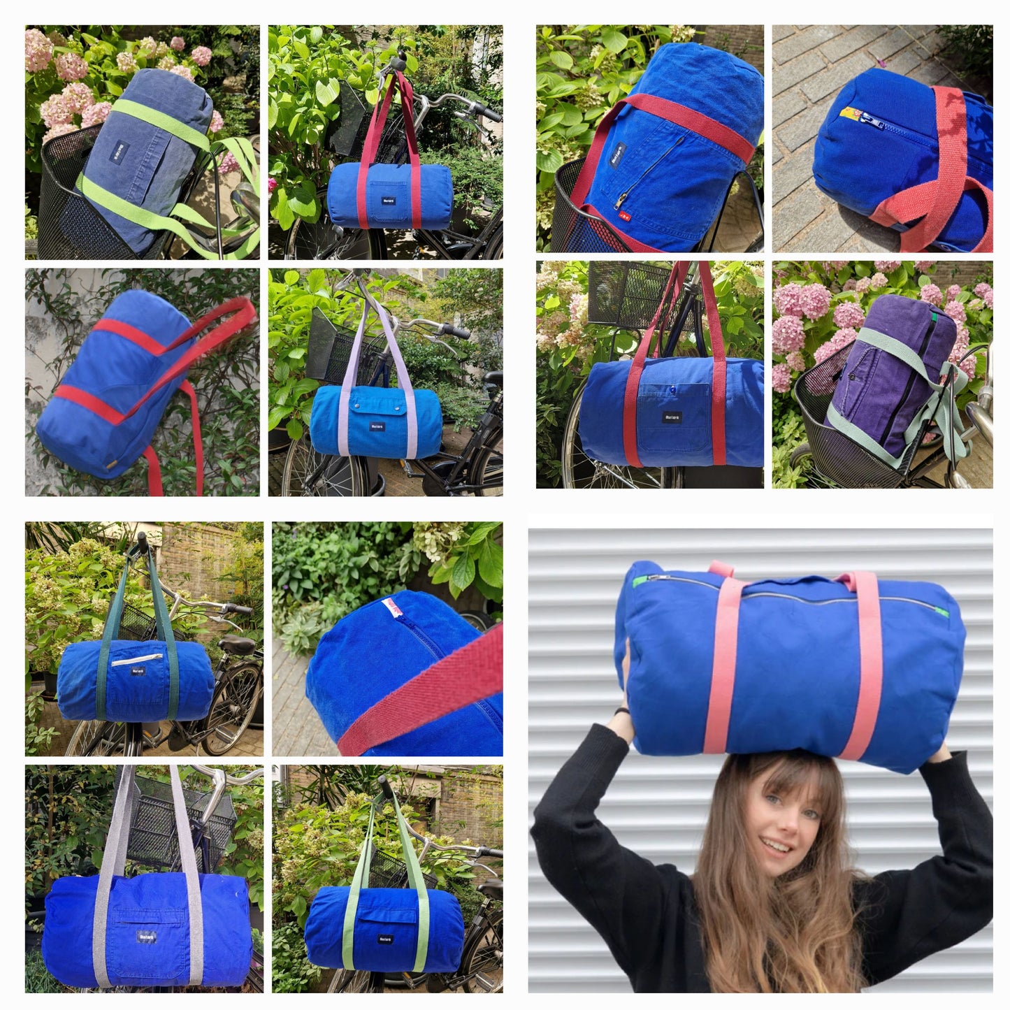 Grand sac Bowling Bleu ou Vert sur mesure