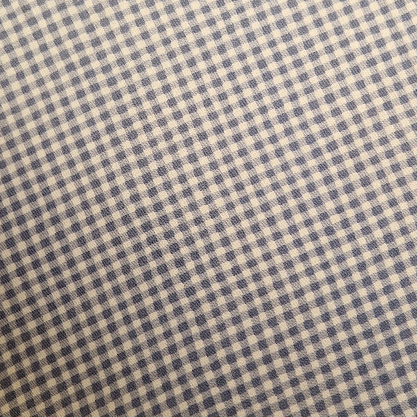 Doublure petits carreaux bleu et blanc