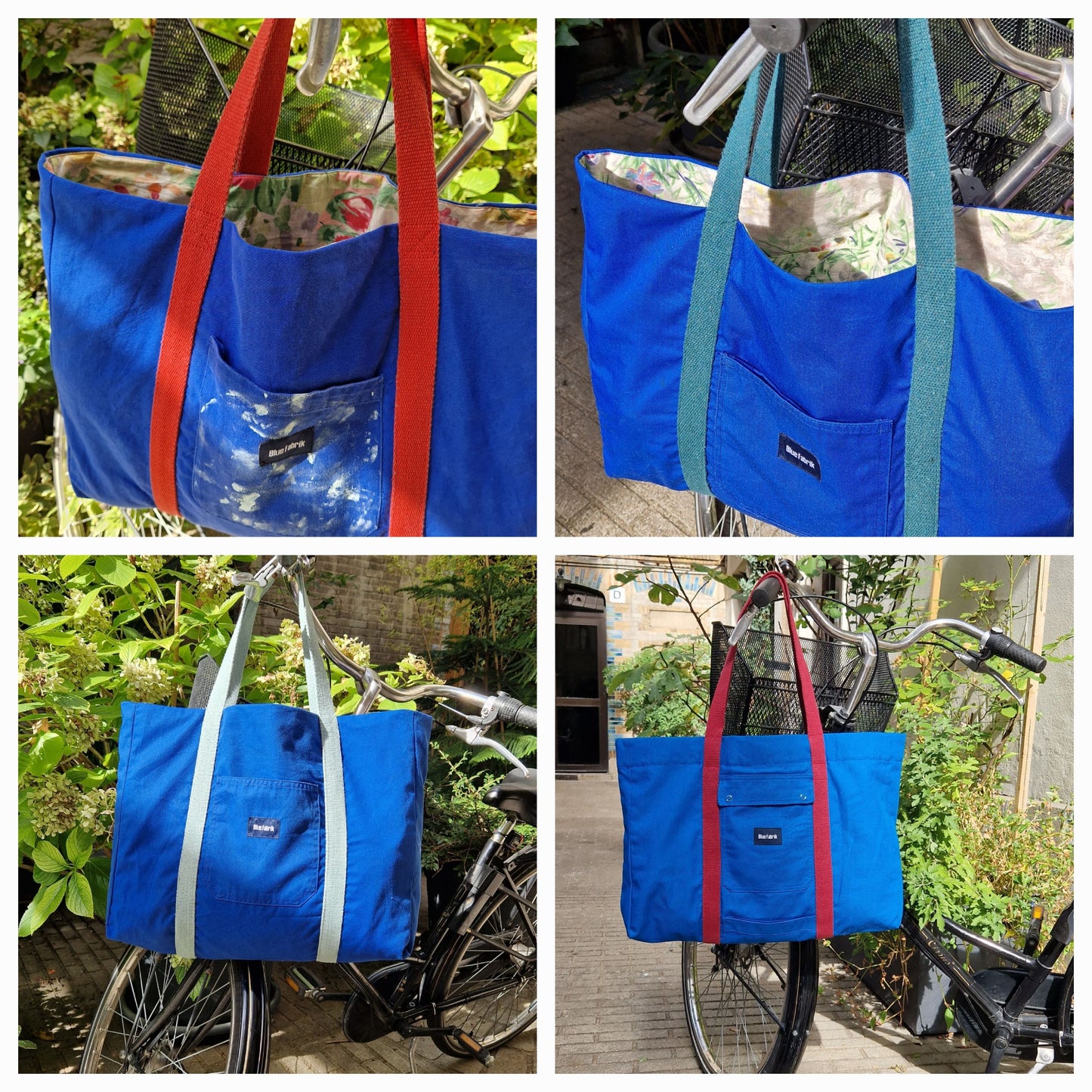 Grand Cabas Bleu ou Vert sur mesure - Blue Fabrik