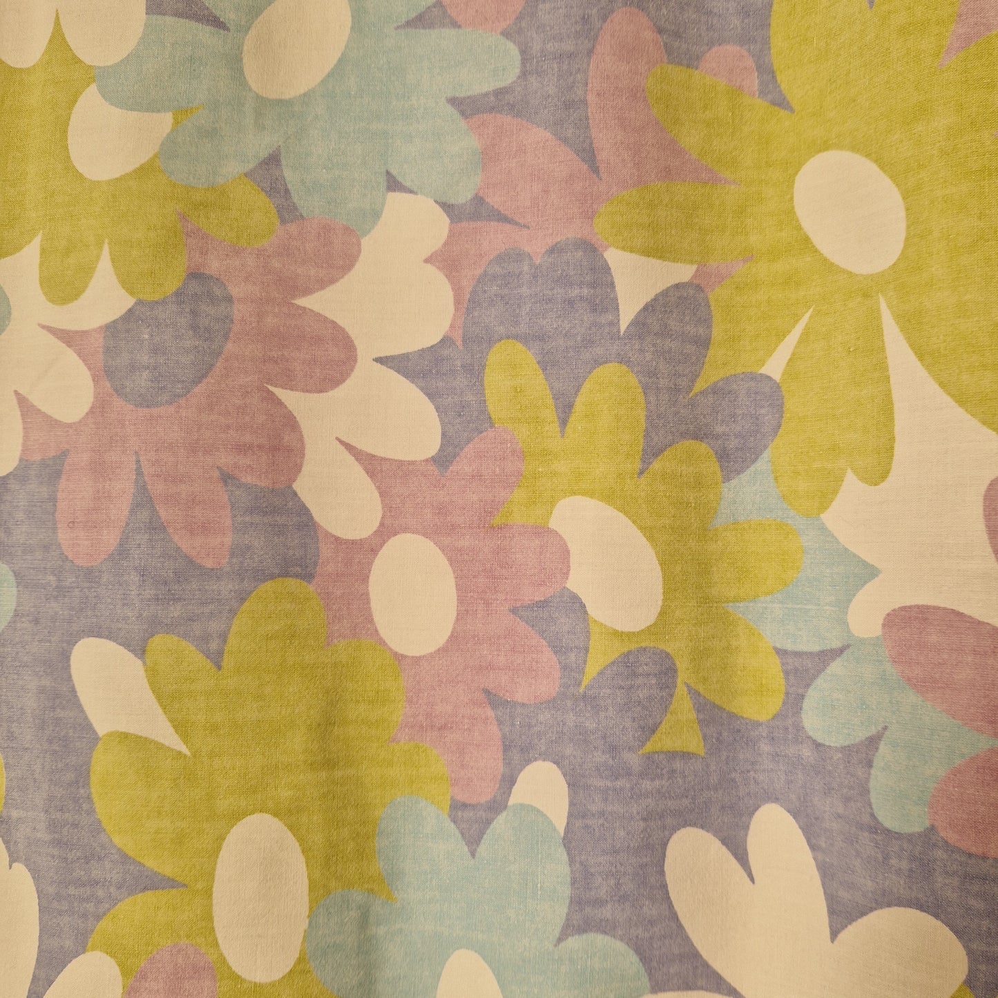 Grand Sac Bowling Bleu & Parme, doublure à fleurs psychédéliques - Blue Fabrik