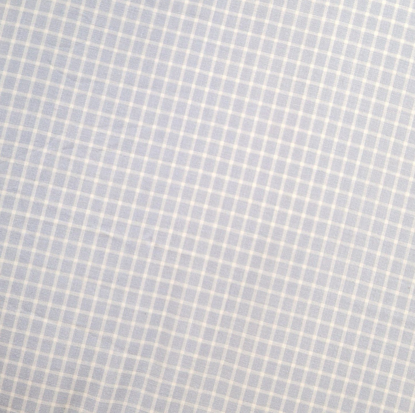 Grand sac Cabas Bleu & Ecru, doublure à carreaux bleu ciel - Blue Fabrik