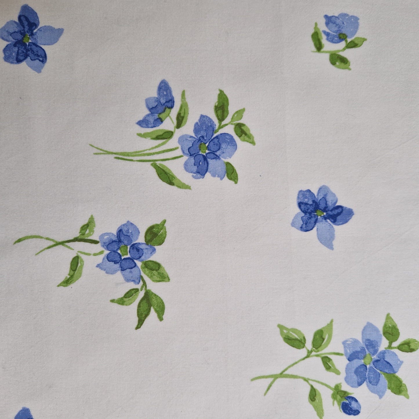 Grand sac Cabas Bleu & Marine, doublure fleurie - Blue Fabrik