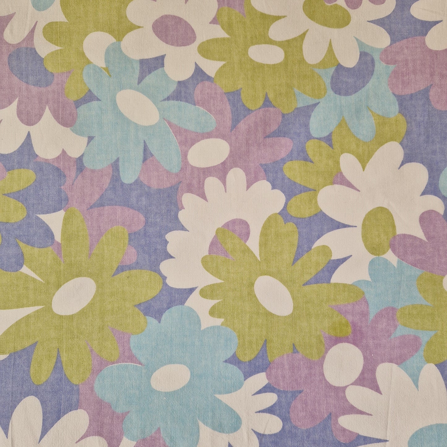 Doublure à fleurs psychédéliques - Blue Fabrik