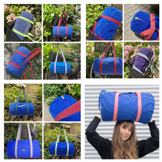 Grand sac Bowling Bleu ou Vert sur mesure - Blue Fabrik