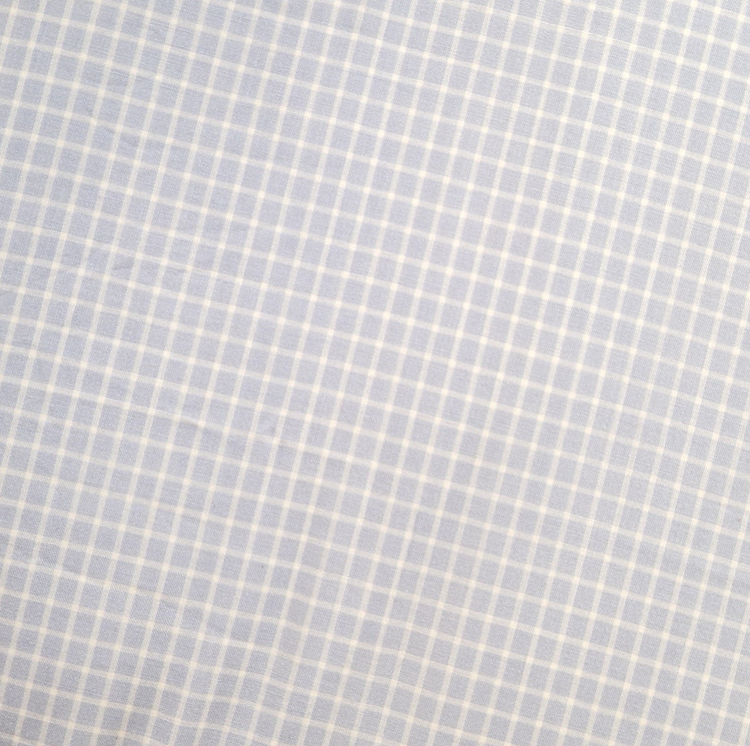 Grand sac Cabas Bleu & Ecru, doublure à carreaux bleu ciel - Blue Fabrik
