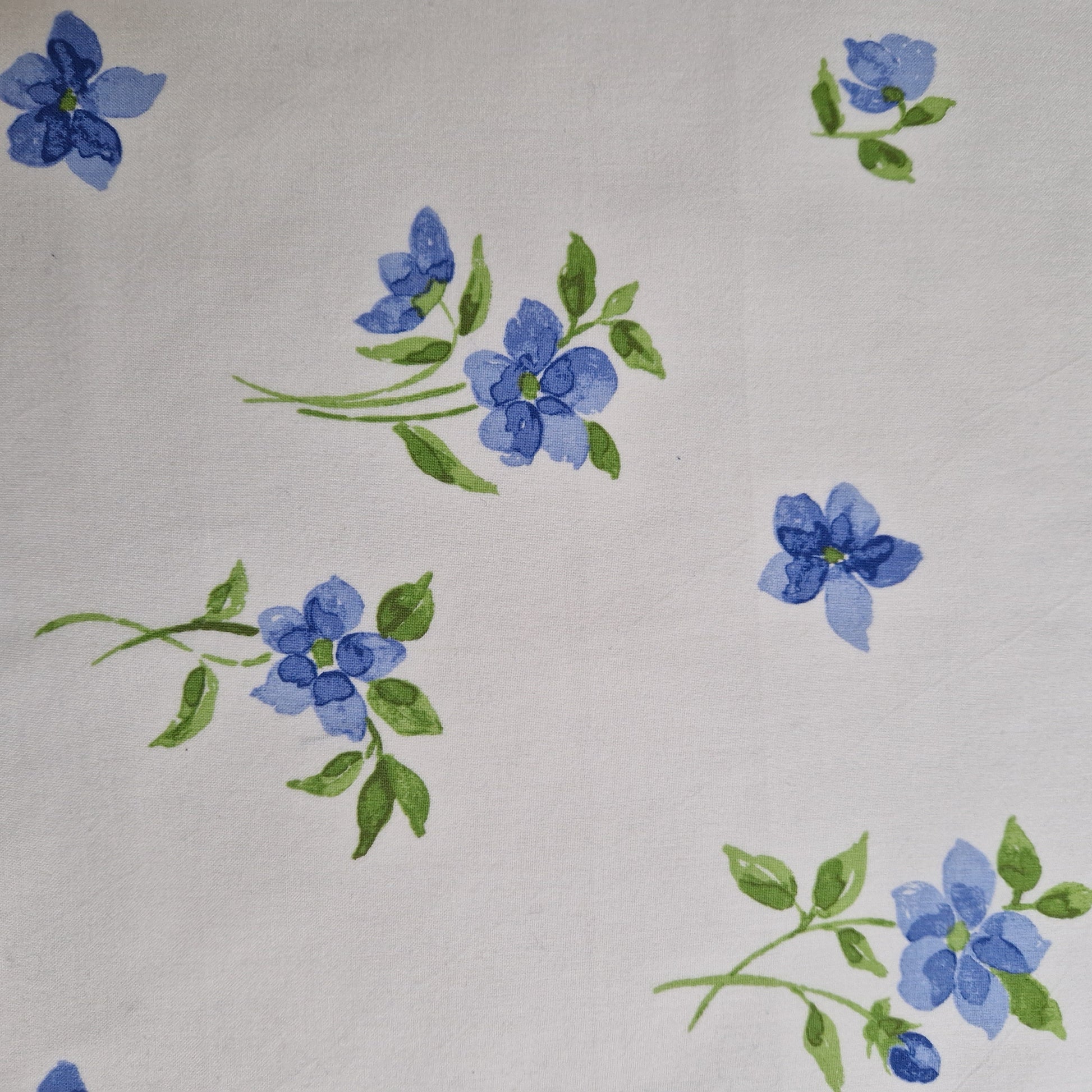 Grand sac Cabas Bleu & Marine, doublure fleurie - Blue Fabrik