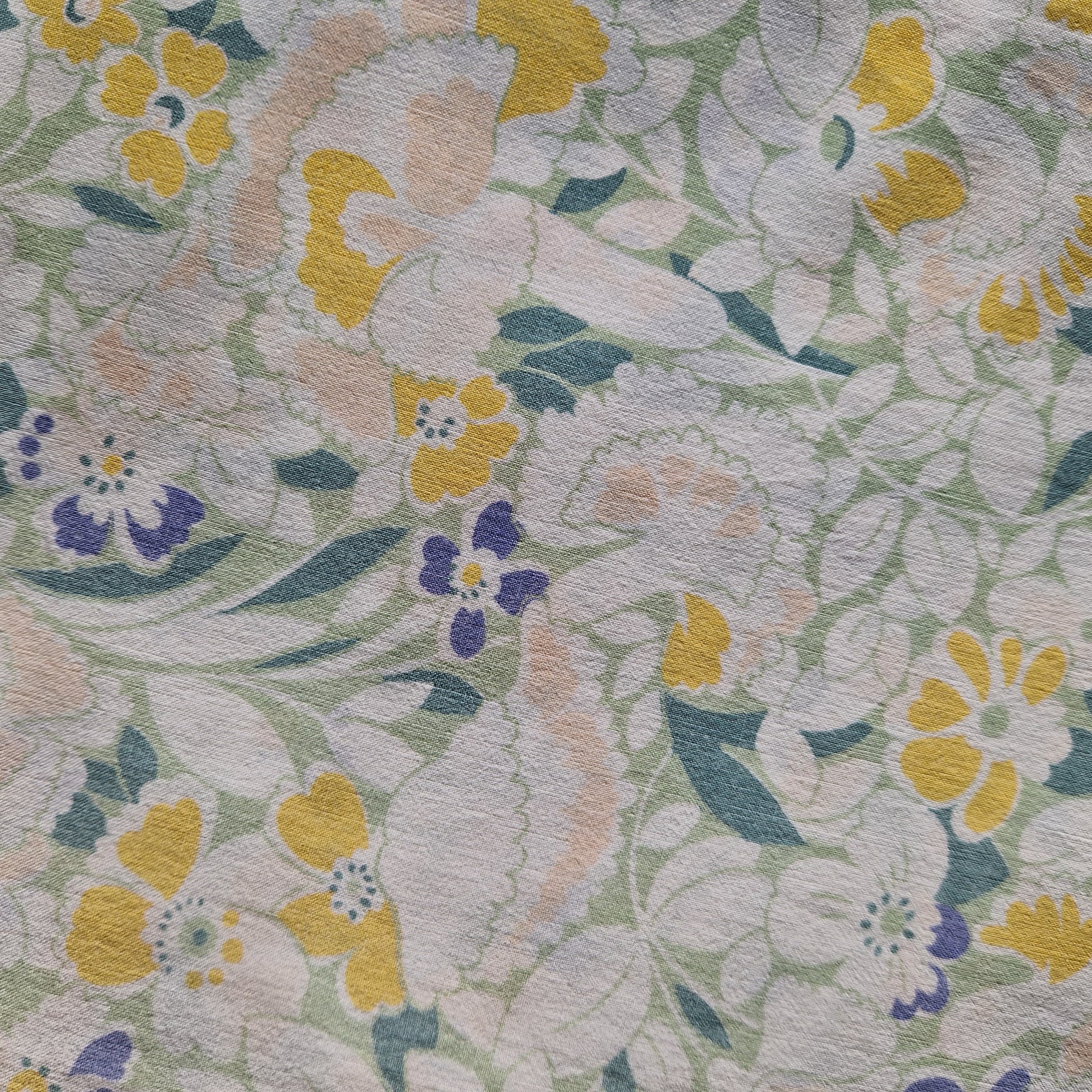 Sac Bowling Medium Bleu & Parme, doublure fleurie, avec bandoulière - Blue Fabrik