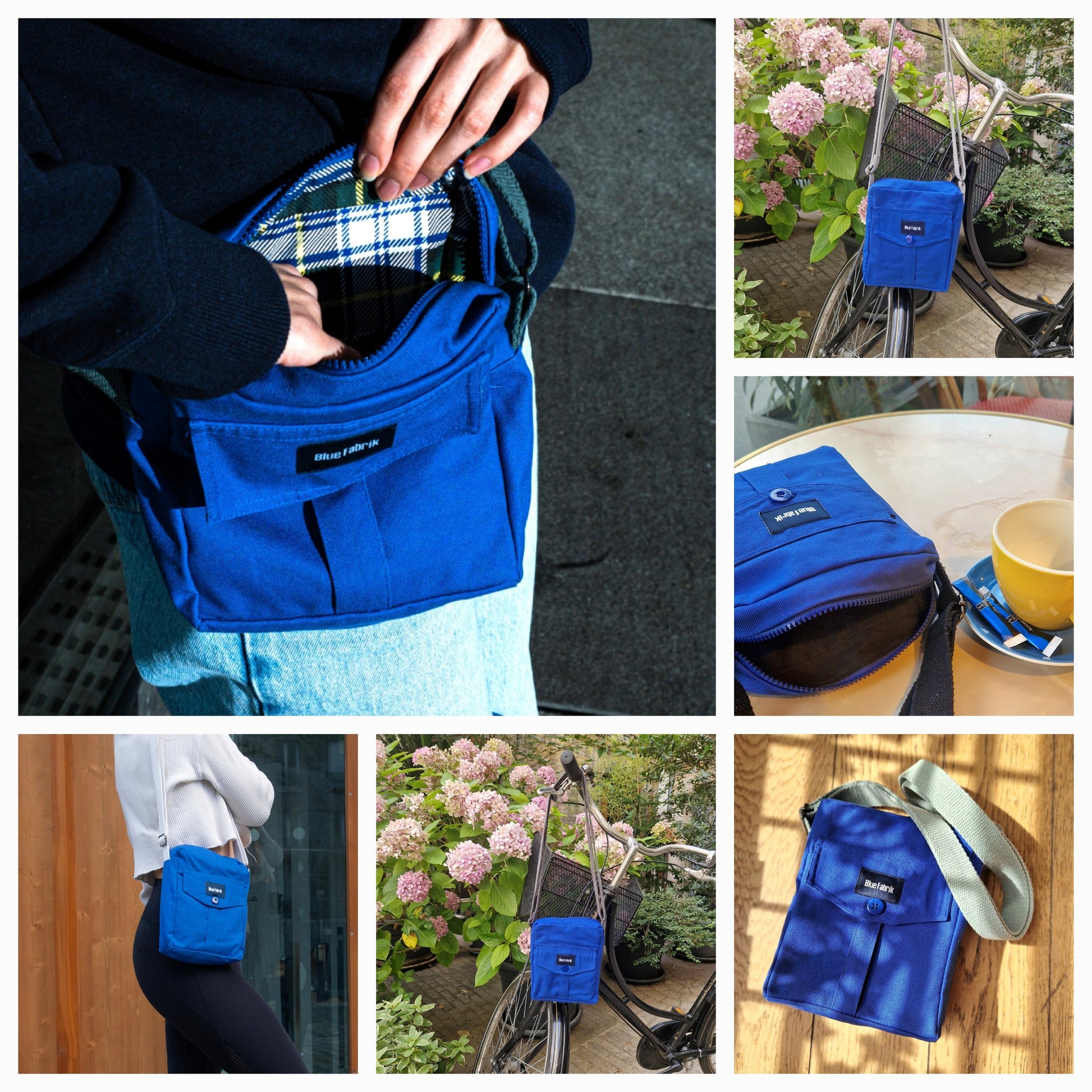 Sacoche Bleue ou Verte sur mesure - Blue Fabrik